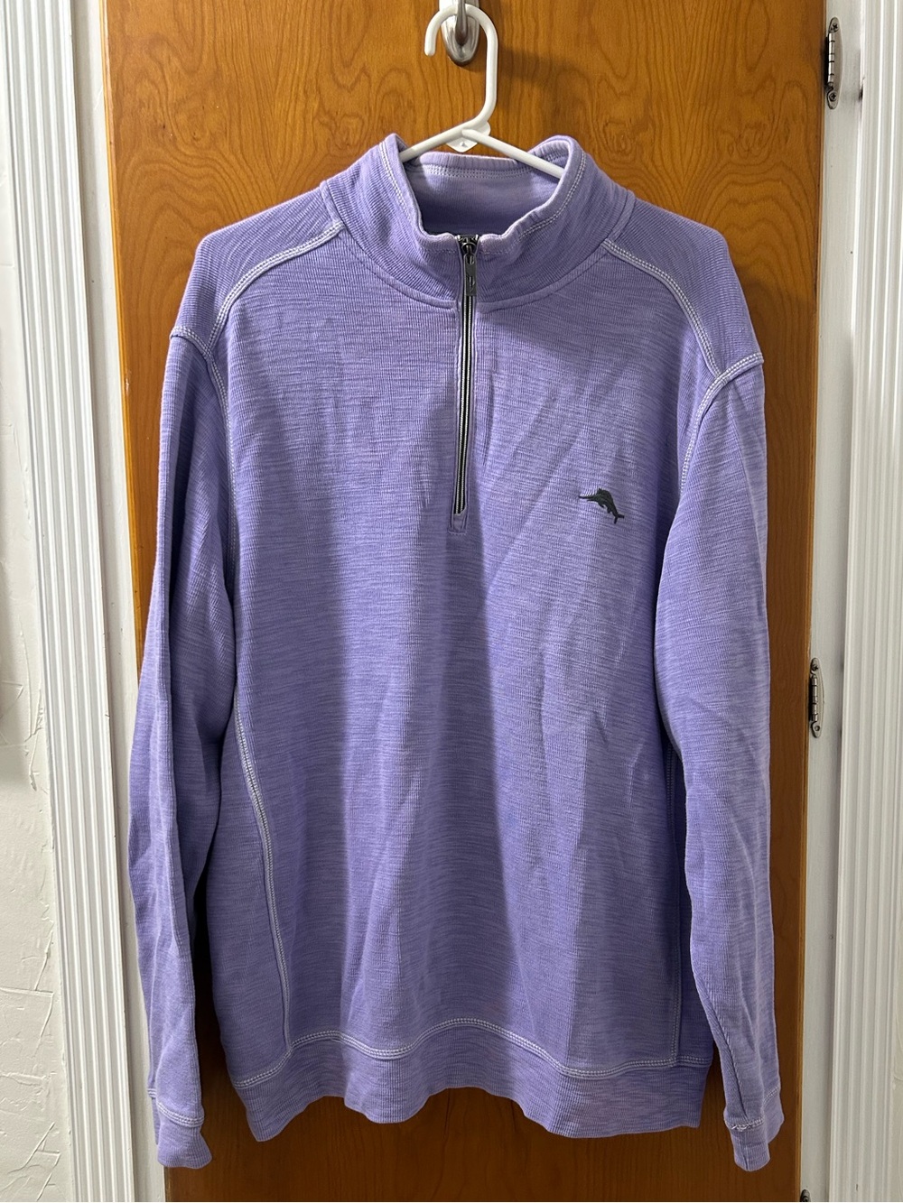 Tommy Bahama Lavender Half-Zip Pullover